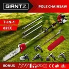 Giantz 62CC Petrol Pole Chainsaw Saw Brush Cutter Whipper Snipper Hedge Trimmer