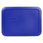 Pyrex 7210-PC 3 Cup Cobalt Blue Rectangular Plastic Lid for Glass Dish New