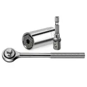 Universal Socket Wrench Socket Set 1/4"-3/4"（7mm to 19mm ）Ratchet Universal S...