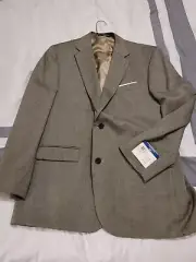 Dockers Blazer Black White New Cotton Polyester Wool Sport Coat Jacket 46L $150