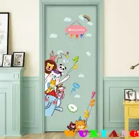 在飛比找蝦皮商城優惠-五象設計 壁貼 貼紙 房間裝飾 居家裝飾 卡通動物 門貼 客