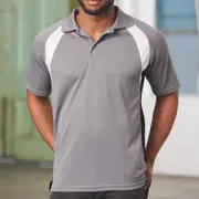 EMU - Mens CoolDry Tri-Colour Contrast Polo Shirt