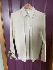 Quiksilver Waterman Burgess Bay 2 Linen Shirt New $75.00 Small