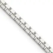 22 Inch Sterling Silver 2.5mm Box Chain