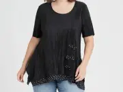 TAKING SHAPE PRETTY PLEATS TOP SIZE S