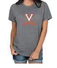 NWT Lauren James University of Virginia UVA Cavaliers Gray Logo T-Shirt Medium