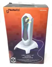 Unlocked White LED Light Up Gaming Microphone