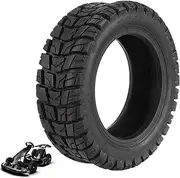 [VOLOHAS] 90/65-6.5 Offroad Tubeless Tyres for Ninebot Gokart PRO/Dualtron Ultra Electric Scooter 11 Inch Front/Rear Wear-resistant Vacuum Tyre Non-Slip Thick Tyre Replacement Wheels (Pack of 1)