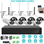 4CH CCTV Security Camera System 1080P HDMI DVR HD Home Outdoor Audio Recording