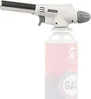 Cooking Gas Torch Kitchen Blow Torch Burner Culinary Torch for Pastries Desserts Cooking Blazing Soldering Camping Hiking Grey One Size