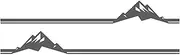 Car Side Body StickerPersonalized Auto RV Decorations Decals Car Sticker 2PCS Side Door Bumper Stickers Racing Stripes DIY Custom Accessories Suitable for Cars (Size : Gris) (Size : Gris)