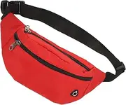 VICASKY Unisex Adjustable Fanny Pack Waist Bag for Outdoor Running Security Pouch with Convenient Zipper Stylish and Durable Design for Men and Women for Hiking