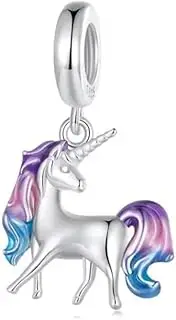 [Generic] Unicorn Dangle Charm Genuine 925 Sterling Silver Compatible With Bracelet