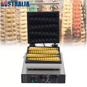 1750W Commercial Waffle Maker Non-stick Plate Stainless Steel for Shop Home Use