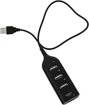 OSALADI 1pc 4 Port Hub USB 2. 0 Data Hub USB 2.0 Expander Hub USB Expansion Transfer Practical USB Divider 4 Way USB Adapter USB 4 Hub USB 2.0 Hub USB Expander Abs Portable Equipment