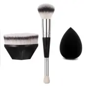 Flawless Dual-ended Foundation Brush for Liquid Cream Powder