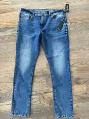 NWT Buffalo David Bitton Max-x Jeans Mens 36x32 Skinny Stretch NEW