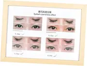 TENOL Lash Extension Guide Eyelash Technician Forms Portable Professional Eyelash Style Poster for Beauty Salons Personal Care, eyelash thickness
