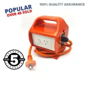 CONVERTER 15 Amp to 10 Amp Portable RCD 2x Single 15 Amp Power Point Outlet GPO