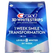 Crest, 3D Whitestrips™, Dental Whitening Kit, Glamorous White, 28 Strips