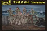 WWII British Commandos 1/72 Soldiers Figures model Kit CAESAR