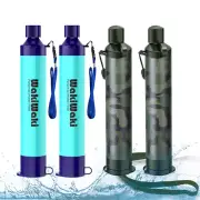 Portable Water Filter Straw,4Pack,Drinking Water Purifier Survival,Preparedness