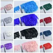 Shredded Goose Feather Trim Ribbon Fringing 13 Colours DIY Craft Per 30cm