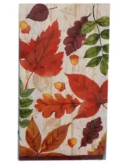 Lush Leaves Fall Autumn 16 Ct Paper Guest Napkins 3 Ply Thanksgiving