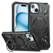 MCC Shockproof iPhone 13 Case Cover Ring Stand Heavy Duty Apple iPhone13 [Black]