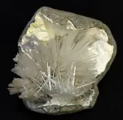 Natrolite Blow ball in geode matrix natural mineral specimen
