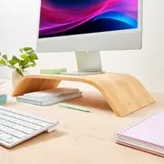 Bamboo Monitor Stand