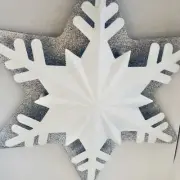 Wondershop Snowflake Tree Topper Christmas LED Light Lit White Silver Glitter