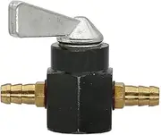 Fuel Tap Switch for ATV Accessories Universal Motorcycle Modified On-Off Petcock Fuel Switch Inline 6mm 8mm Fuel Tank Tap(Black 6mm)