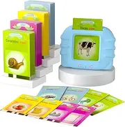 Docdeer Spanish & English Talking Flash Cards for Kids: 112 Cards, Ages 3-6, Everyday Topics, Language Skills