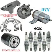 Tune Up Kit Filters Cap Wire Spark Plugs For DODGE W150 V6 3.9L 1989-1990
