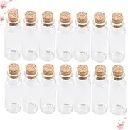 Veemoon 20 Pack Mini Glass Bottles Corks Decorative Travel Bottles for Diy Decorations Parties and (30x100mm 50ml)