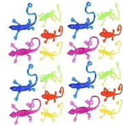 Stretchy Sticky Lizards Toys - Hand Fidget Toys Sticky Lizard Set - Colorful Window Crawlers, Easter Basket Stuffers, Goodie Bag and Birthday Supplies