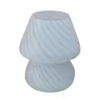 Glass LED Desk Lamp Mushroom Shaped Table Lamp Bedroom Bedside Kids Room7107