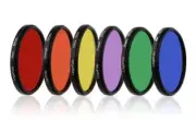 LingoFoto 55mm 6 IN 1 6pcs of Colors Round Full Color Lens Filter Case