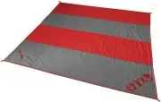 ENO Islander Deluxe Blanket - Lightweight Outdoor Travel Blanket - Red/Charcoal