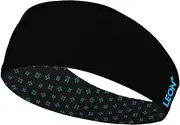 [LEON+] Sports Headband - Sustainable, Elastic, Unisex (Black & Blue)