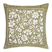 J.Elliot Home Kennedy Cushion 50x50cm Olive & Ivory Modern Home/House Decor
