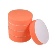 4" Buffing Sponge Pad Drill Polishing Buffer Pad Disc, Hook and Loop Back 5pcs