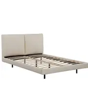 Lara Leatherette Floating Bed with LED light- Queen