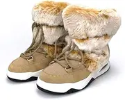 [UGG NOCK] Womens Boots Ladies Lace Up Snow Boots Premium Australian Sheepskin Wool Lining Shoes
