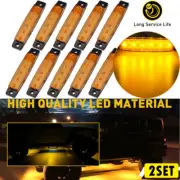 20 Pods LED Rock Lights Underglow Car Truck Lighting Bed Neon Light Decor Yellow (for: Volvo)
