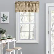 Ellis Curtain Lexington Leaf Printed Leaf Pattern Tailored Valance 58"x15" Tan