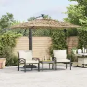 Garden Parasol with Steel Pole Umbrella Sunshade Outdoor Patio Beach vidaXL vida