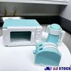 Dollhouse Microwave Oven Scene Model Mini Kettle Miniature Bread Machine