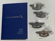 American Airlines - Collectible Lot (1) Junior Aviator Logbook (4) Kiddy Wings